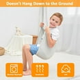 thumbnail image 3 of s Yoga Hammock Indoor Outdoor Aerial Swing Sensory Seat for Exercise Stretch Nylon Fabric Fun Play Therapy Balance Training Motor Skills Development, 3 of 5