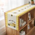 thumbnail image 6 of Table Runners 72 Inches Long Dress Scarves, Yellow Truck Farmhouse Kitchen/Dining Table Runner, Coffee Tablerunners, Spring Bees Daisy Car Star Buffalo Plaid Lines 18x72 Inch, 6 of 9