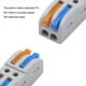 thumbnail image 2 of 3uds. Bloque de terminales de conectores de cable de cableado rápido Mini de 20 piezas para cableado (D2-2M), 2 of 3