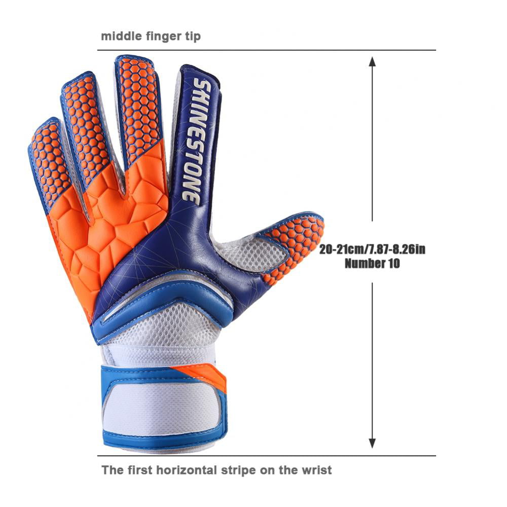 Sportout Youth&Adult Goalie Goalkeeper Gloves,Strong Grip for The Toughest Saves with Finger Spines to Give Splendid Protection to Prevent Injuries,3 Colors 