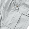 thumbnail image 4 of ATOGUTA Cargo Sweatpants for Boys Wide Leg School Uniform Pants Kids Elastic Waist Flowy Summer Beach Lounge Trousers with Pockets Size 7-16, Gray, 4 of 7