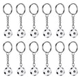 thumbnail image 3 of Llaveros De Balón De Fútbol, ​​​​plástico 12 Piezas Mini Colgante De Balón De Fútbol De Simulación Para Premio Escolar Para Fanáticos De Puertos Para Decoración De Centro, 3 of 7