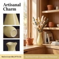 thumbnail image 2 of Unique Bargains Small Ceramic Bud Modern Cylinder Vase Yellow 2.4"L x 2.4"W x 5.1"H, 2 of 7