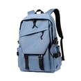 thumbnail image 2 of Mochila para estudiantes de secundaria, moderna, para el trabajo, para uso diario en la escuela, para niñas y niños. Azul, 2 of 8