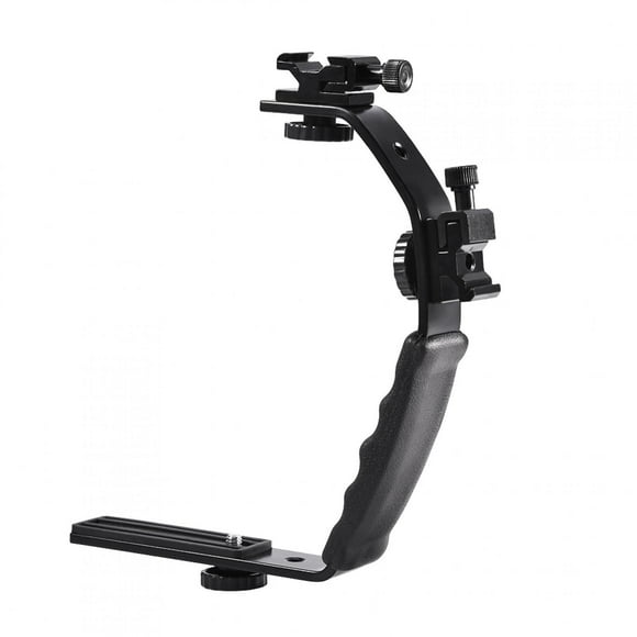 Soporte de flash en forma de L, zapata para linterna, videocámara DV, cámara de película 120/135