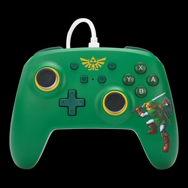 Kontroler przewodowy PowerA do konsoli Nintendo Switch Obroca Hyrule Zielony -