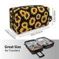 thumbnail image 3 of Uemuo Sunflower 6 Pattern Portable Toiletry Bags with Handle, Waterproof travel Make up Bags for Women, Large Capacity Travel Cosmetic Bags, 3 of 9