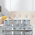 thumbnail image 3 of SHYFOY Kitchen Canister Set with Lids for Coffee Sugar Tea, Set of 3, Crushed Diamond Containers Jar Set Home Counter Decor, 3 of 12
