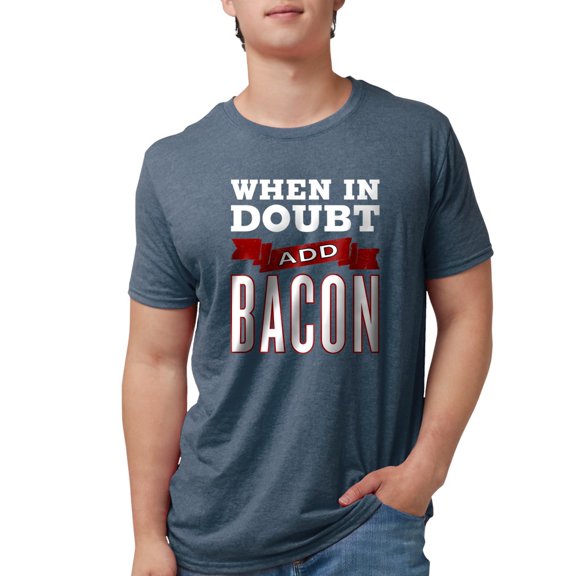 CafePress - Add Bacon T Shirt - Mens Tri-blend T-Shirt