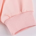 thumbnail image 6 of NAISIBABY Girls Sweatshirt 7T, Long Sleeve Graphic Crewneck Cotton Casual Pullover Tops Pink(2-8T), 6 of 6