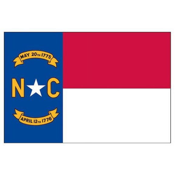 3ft x 5ft Nylon North Carolina Flag