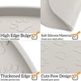 thumbnail image 2 of Dog Food Mat Anti-Slip Bowl Mats for Food and Water, High-Lips Waterproof Pet Placemat Prevent Messy Spills to Floor, Silicone Puppy Feeding Trays ，12" x 19", 2 of 7