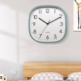 thumbnail image 4 of Tnobhg Wall Clock Square Shape Silent Non-Ticking Quartz Movement High Accuracy Clear Print Legible Battery Operated Wall Hanging Decorative Dedroom Living Room Modern Clock, 4 of 8