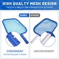 thumbnail image 6 of Swimming Pool Leaf Skimmer Net and Leaf Rake Net Set, Pool Net with Adjustable Aluminum Poles 4 Sections , Total Length 60", Debris Pickup Removal for Swimming Pools, Spas, Hot Tubs and Fountains, 6 of 7