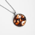 thumbnail image 4 of Squirrel Stunning Glass Circular Pendant Necklace Jewelry, 4 of 5