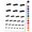 Black, variant on Cute Crooked Arrow Solid Water Resistant Temporary Tattoo Set Fake Body Art Collection - Dark Blue