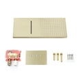thumbnail image 5 of 22x9 Inch Rectangular Dual-function Rainfall Shower Head, Stainless Steel Overhead Shower, 5 of 5