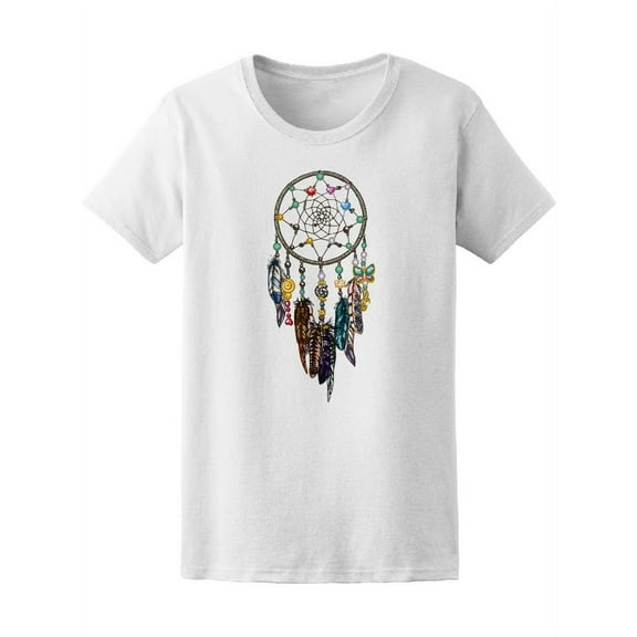 Hand Drawn Ornate Dream Catcher T-Shirt Women -Image by Shutterstock, Female XX-Large