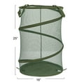 thumbnail image 2 of Household Essentials Pop-Up Mesh Laundry Hamper, Olive Green, 2 of 5