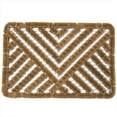 thumbnail image 1 of Rubber-Cal Polygon All Weather Scraper Decorative Coconut Coir Brush Mat - 30 x 18 x 1 in., 1 of 4