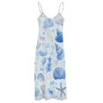 thumbnail image 5 of Beach Seashell Starfish Sleeveless Dress Woman Fashion Long Dresses Women's Summer Suit Dress Summer 2025 Women, 5 of 7