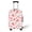 Strawberries Pattern, variant on HELLHERO Frog and Lotus Leaf Pattern Bottom Zipper Luggage Cover for Family, All Size Wear Resistant Durable Baggage Protector