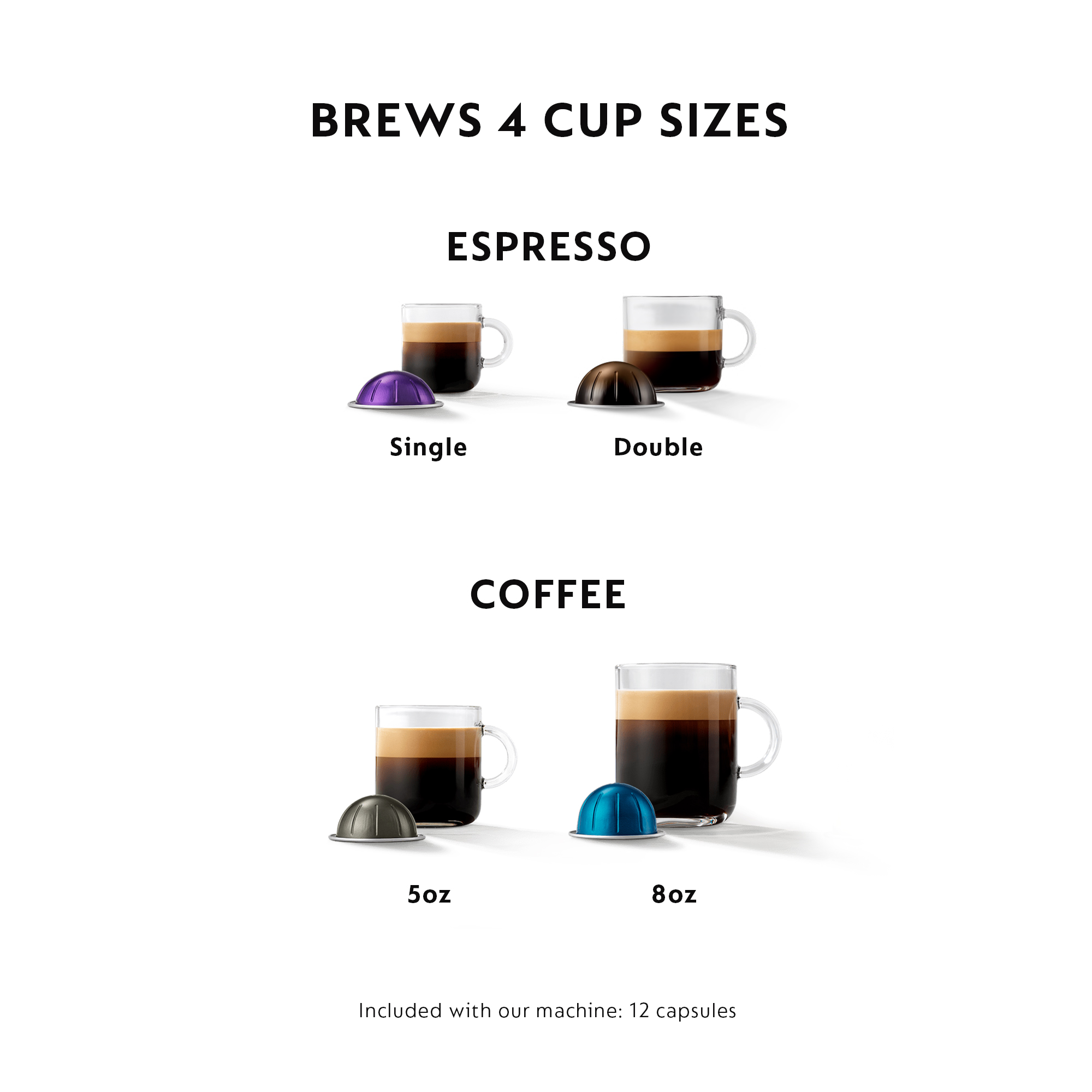 Nespresso Vertuo Plus Coffee and Espresso Maker by De'Longhi, Black - image 8 of 9
