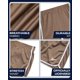 thumbnail image 3 of Shorts de básquet para niño Reebok talla 14-16, topo y blanco, 3 of 7
