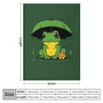 thumbnail image 4 of Nawypu Frog Blanket - Soft Fuzzy Throw Blankets for Girls - Small Size Blanket for Bed &amp; Couch - Green Cute Throws Gifts, 4 of 6