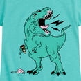 thumbnail image 3 of Instant Message - Trex Ice Cream - Toddler & Youth Girls Short Sleeve Graphic T-Shirt, 3 of 6
