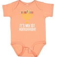 thumbnail image 3 of Inktastic 1st Hanukkah Menorah Childs Boys or Girls Baby Bodysuit, 3 of 5