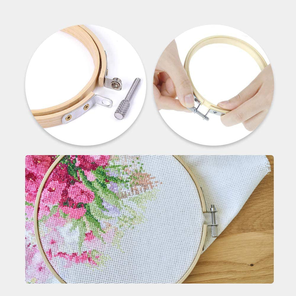 Wood Embroidery Hoop with Round Edges ( 12 inch, 3 Piece)