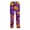 Dark Purple, variant on Unisex Loose Fit Halloween Pajama Pants Gray Pink Bow Ghost Pumpkin Print Breathable Soft Long Holiday Pajama Lounge Trousers Dark Purple M
