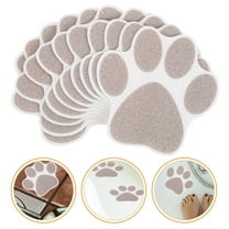 WHAMVOX 10pcs Paw Print Bathtub Decals Self-Adhesive Non- Stickers for Floor and Wall Decoration