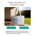 thumbnail image 5 of BAGSMART Tote Bag for Women, Lightweight Shoulder Bag with Compartments Puffy Handbag for Travel, Work, Beach, Gym, Shop, Gray, 5 of 8