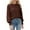 Coffee, variant on Cute Sweater Women Crewneck Long Sleeve Puff Sleeves Business Casual Work Cable Knit Warm Sweaters