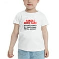 thumbnail image 2 of Handle With Care My Aunt Is Crazy & I'm Not Afraid To Tell On You Cute Toddler T-Shirts for Boys Girls (White, Youth S), 2 of 5