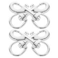 thumbnail image 2 of Swivel Snap Hooks Zinc Alloy 4Pcs Silver For Dog Leash Indoor Use, 2 of 9