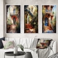 thumbnail image 1 of Designart "Country Cottage Entry Rustic Charm II" Farm Framed Wall Art Set Of 3 - White Country Frame Canvas Set For Living Room Decor, 1 of 6