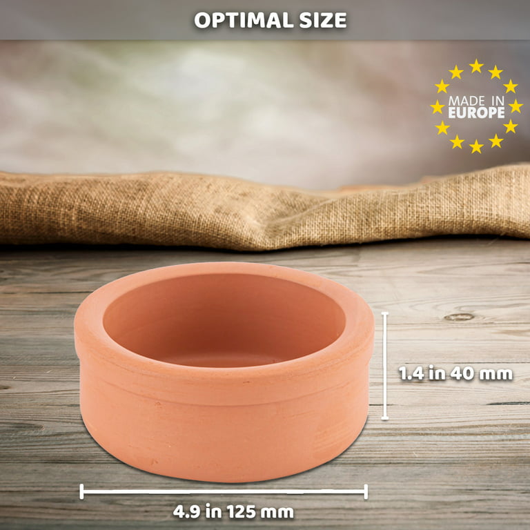 Unglazed Clay Pot for Cooking With Lid/ LEAD-FREE Indian Clay