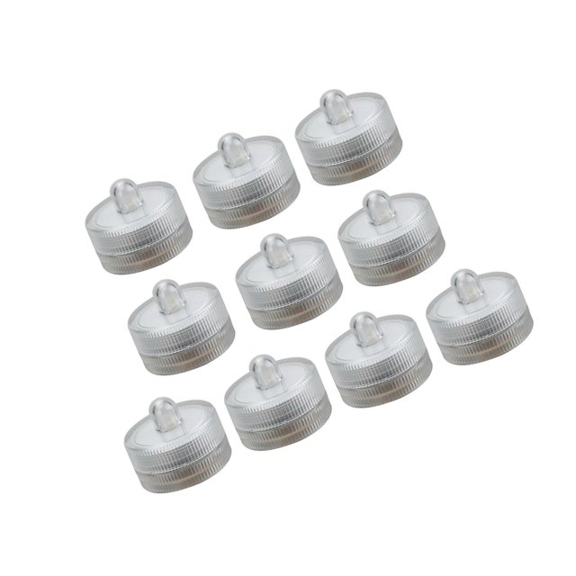 Decodeary Stylish Submersible LED Tea Candles for Wedding Party Centerpieces Colorful Light 3 x 2.6cm 1Set