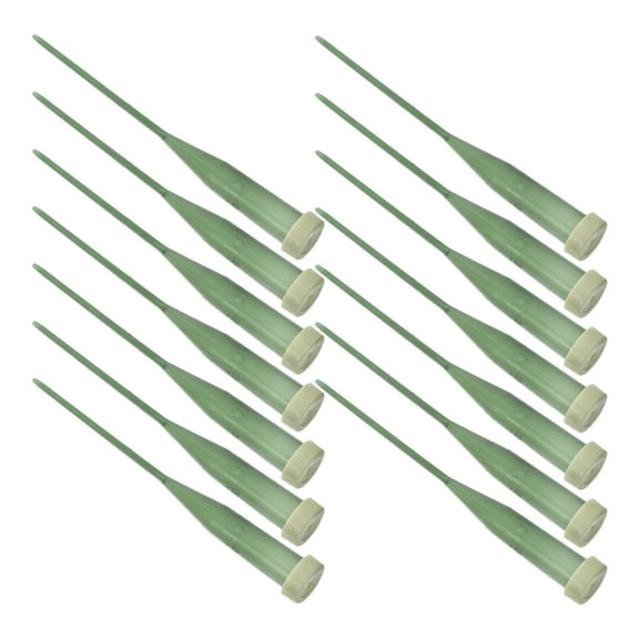 Raindrops Flower Water Tubes Freshkeeping Plastic Green 25Pcs