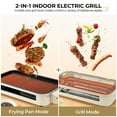 thumbnail image 3 of Pukomc Indoor Smokeless Grill, Non-Stick Cooking Removable Plate, Portable Electric Korean BBQ Grill with Removable Temperature Control, Dishwasher Safe, 1500W, 3 of 20