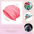 thumbnail image 2 of PHOGARY 5pcs/set Women's Slouchy Beanie Chemo Hat Stretch Cancer Head Wraps Sleep Head Scarf for Cancer Patient, 2 of 4