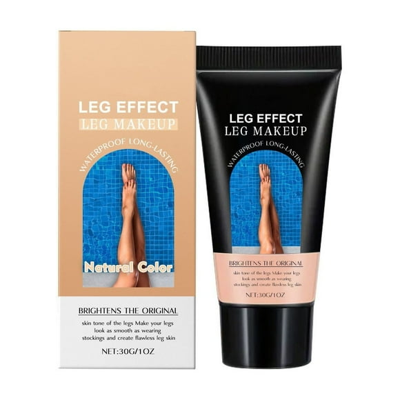 Daqian 30g Natural-Tone Leg Makeup Foundation - Buildable Body Bronzer Cream for Even Skin Tone, Water-Resistant & Streak-Free formula, Perfect for Daily Use & Contouring