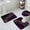 Purple, variant on Marble Black Bath Mat 3 Piece Bathroom Rug Set, Purple Gold Art Abstract Vintage Farmhouse Non Slip Bath Rug Contour Mat and Toilet Lid Cover, Absorbent Shower Mats Soft Bath Rugs and Mats Sets