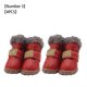thumbnail image 3 of Methold 4pcs zapatos para mascotas botas de nieve impermeables cuero de la PU calzado de invierno para mascotas Ropa para mascotas rojo Tipo 3 Methold PT000057-13B, 3 of 6