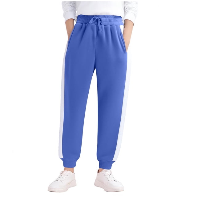 Girls' Solid Color Bike Shorts Full Length Sports Pants Casual Home Dance Wear Multicolor