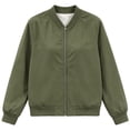 thumbnail image 5 of cocolona LightWeight Jackets for Women Solid Color Full Zip Casual Long Sleeve Lined Fall Trendy Outerwear, 5 of 7
