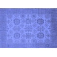 thumbnail image 1 of Ahgly Company Machine Washable Indoor Rectangle Oriental Blue Industrial Area Rugs, 7' x 10', 1 of 4